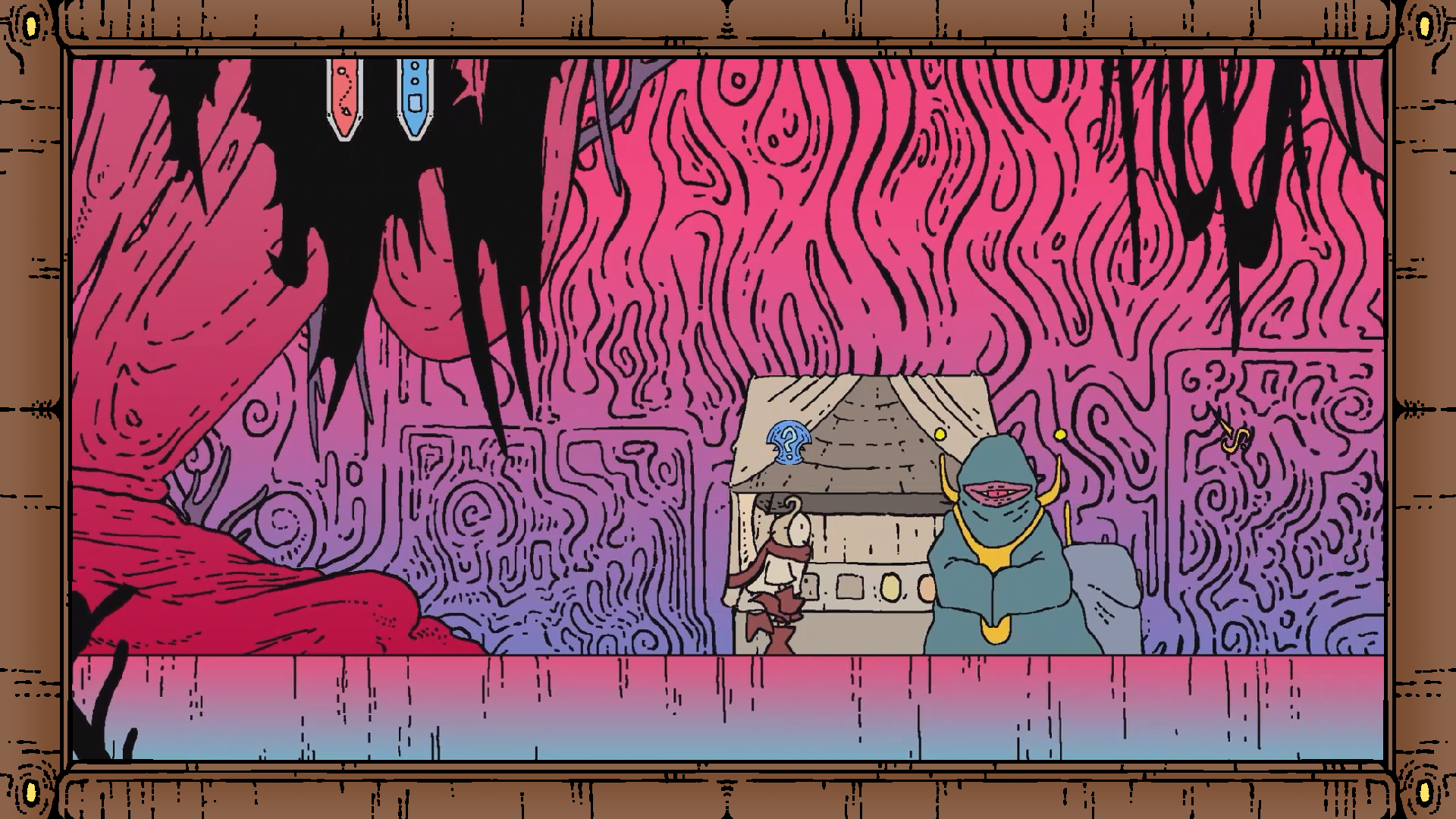 Stack Order Comic Book Style Narrative Scene